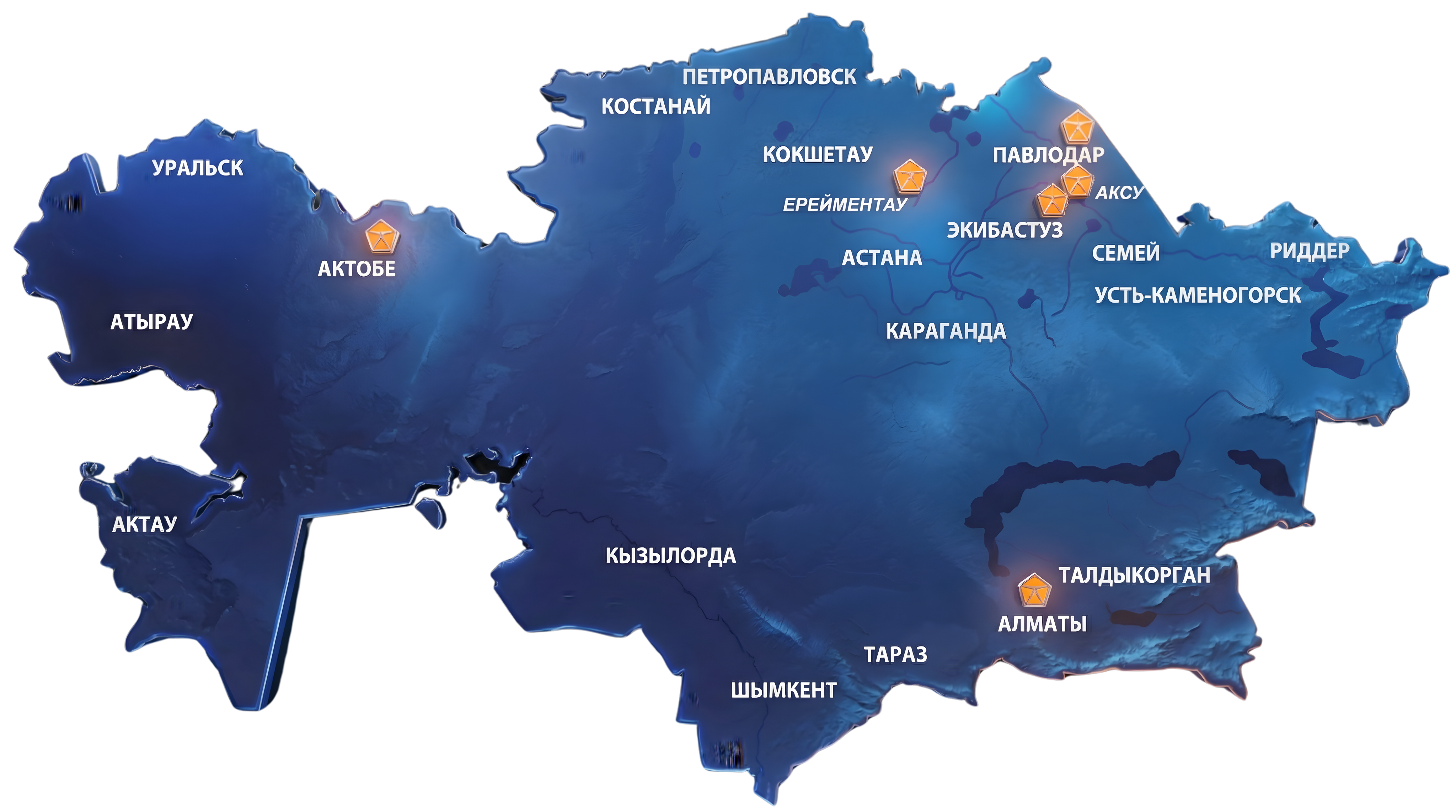 Карта солнечного потенциала Казахстана