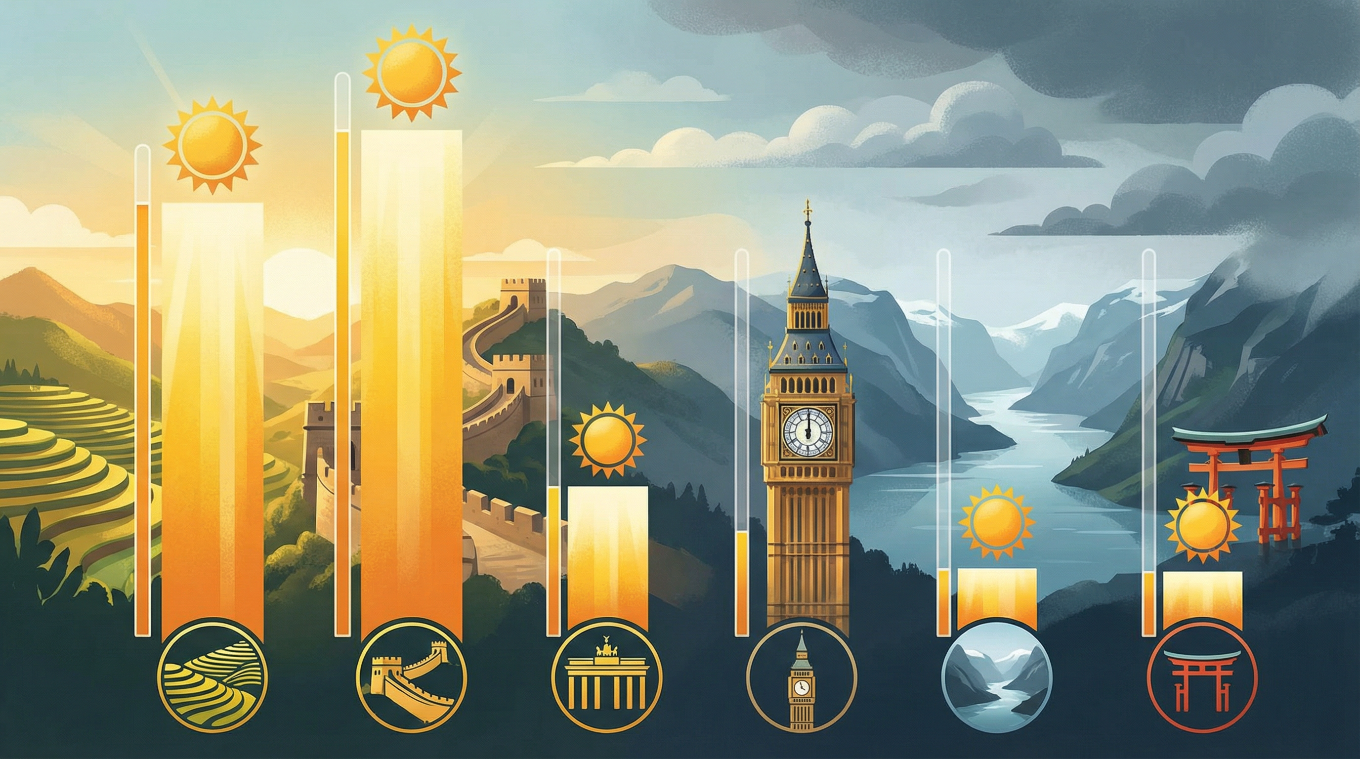 Сравнение солнечных часов